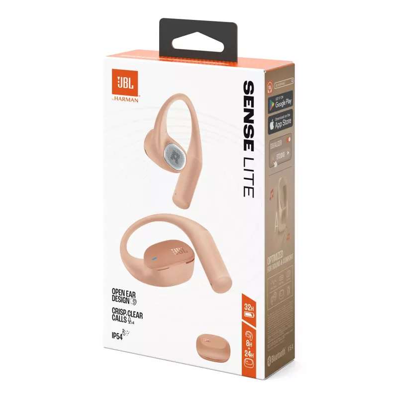 JBL Sense Lite cuffie wireless ad archetto chiamate/musica Bluetooth beige
