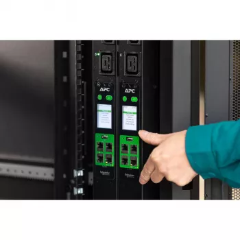 APC Easy PDU Metered Zero U 32A 230V (20)C13 (4)C19 IEC309, Metered, 0U, monofase, verticale, nero, 24 uscite AC