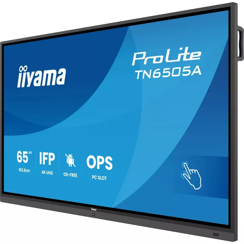 iiyama TN6505A-B1AG display signage schermo piatto interattivo 163,8 cm (64,5 inch) 500 cd/m² 4K Ultra HD nero touchscreen