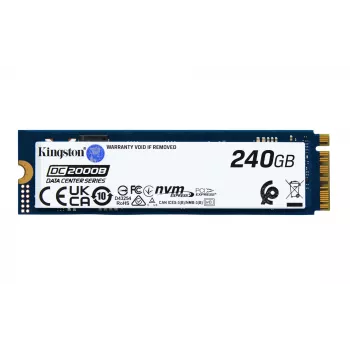 Kingston Technology 240G DC2000B PCIe 4.0 M.2 2280 SSD Enterprise (senza dissipatore)