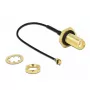 DeLOCK 88965 cavo antenna, SMA jack bulkhead a MHF (U.FL), 10 cm