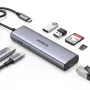 Hub USB-C UGREEN 90568 2 USB 3.0 HDMI RJ45 SD TF porta PD