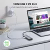 Hub USB-C UGREEN 90568 2 USB 3.0 HDMI RJ45 SD TF porta PD