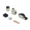 Connettore RJ45 per cablaggio in campo Cat.6A metallo angolare DeLOCK 86289