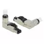 Connettore RJ45 per cablaggio in campo Cat.6A metallo angolare DeLOCK 86289