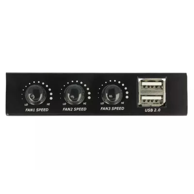 Controllore ventole DeLOCK 62714 3 canali nero