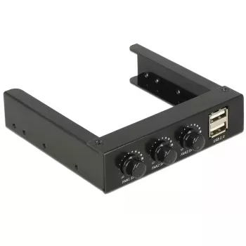 Controllore ventole DeLOCK 62714 3 canali nero
