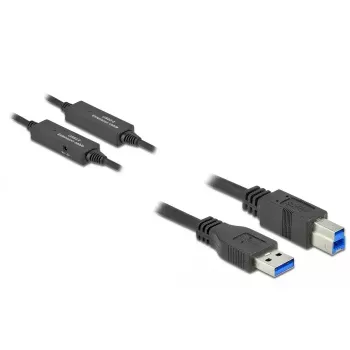 Cavo USB DeLOCK 85380 USB 3.2 Gen 1 10 m USB A USB B nero