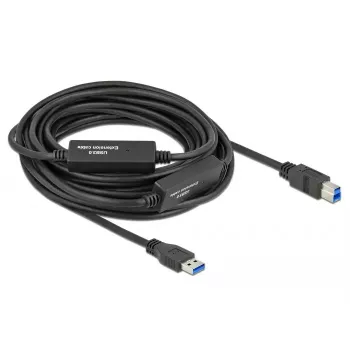 Cavo USB DeLOCK 85380 USB 3.2 Gen 1 10 m USB A USB B nero