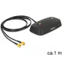 DeLOCK 88739 Base per antenna, 2x SMA, cavo da 1 m, nero