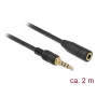 Cavo audio DeLOCK 85631 2 m 3,5 mm nero