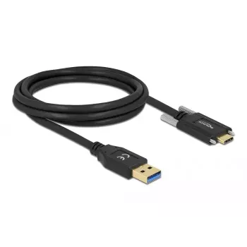 Cavo USB DeLOCK 84019 2 m USB 3.2 Gen 1 USB A USB C nero