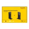 Docking station USB DeLOCK Dual DisplayPort 4K USB 3.2 LAN audio