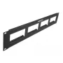 Patch panel DeLOCK Easy 45 19 pollici 4 x 90,5 x 45,2 mm 2U nero