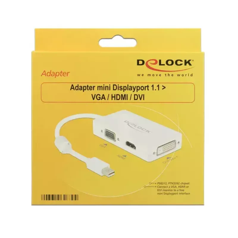 Cavo DeLOCK 0,16 m DisplayPort VGA HDMI DVI