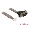 Cavo seriale DeLOCK 89632 nero grigio rosso 0,3 m DB-9