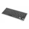 Tastiera wireless dual-mode ultra sottile Manhattan, layout QWERTZ tedesco, Bluetooth (v3.0) e wireless (2,4 GHz), 78 tasti piatti a forbice, gestione automatica dell'energia, portata 10 m, micro-ricevitore USB-A, batteria AAA (inclusa), Windows e Mac, tre anni di garanzia