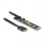 Scheda riser DeLOCK NVMe M.2 Key A+E maschio a slot Key M cavo 20 cm