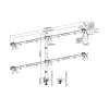 Supporto da tavolo per monitor Equip 17 pollici-32 pollici regolabile 6