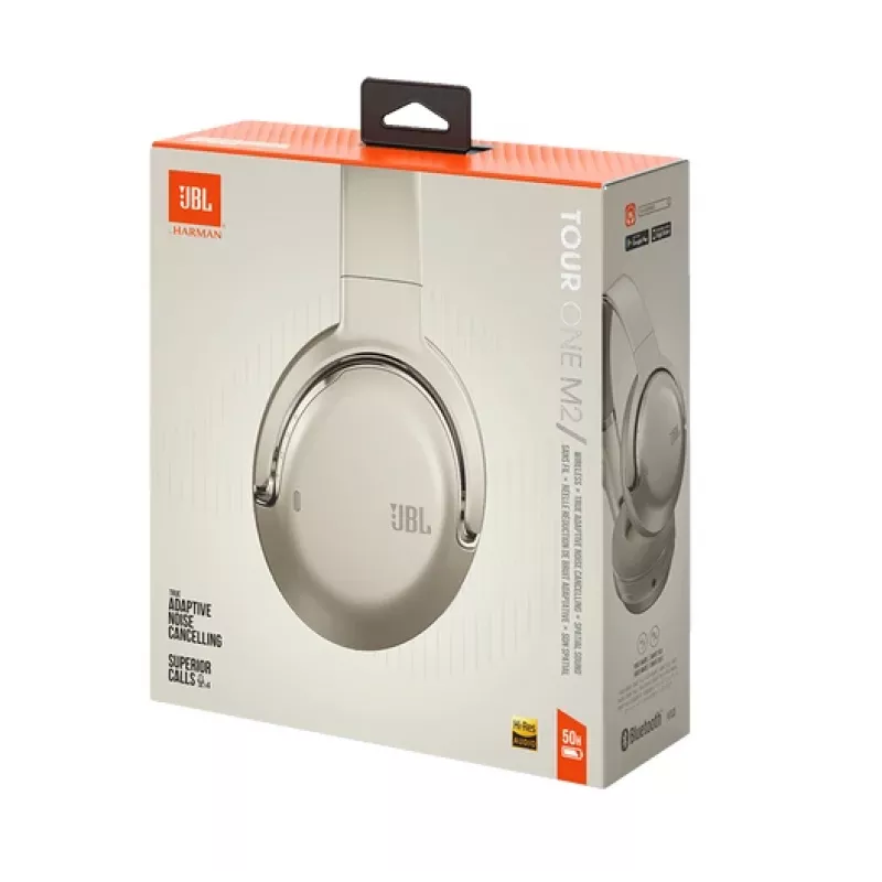 Cuffie JBL Tour One M2 wireless con archetto musica USB Type-C Bluetooth champagne