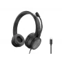 Cuffie CONCEPTRONIC POLONA05BC — stereo USB-C, microfono con cancellazione del rumore, sovraurali, cavo 2 m, 20–22000 Hz, nero