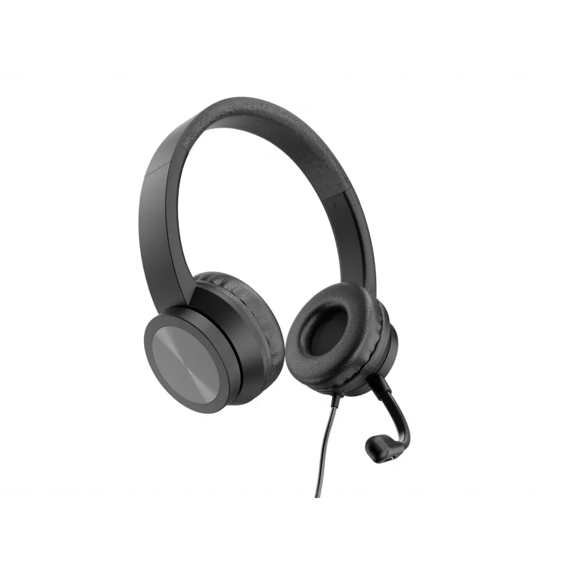 Cuffie CONCEPTRONIC POLONA05BC — stereo USB-C, microfono con cancellazione del rumore, sovraurali, cavo 2 m, 20–22000 Hz, nero