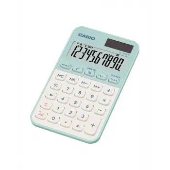 Calcolatrice tascabile CASIO SL-310YC tasca base 10 cifre batteria/solare verde chiaro