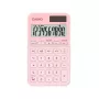 Calcolatrice tascabile base CASIO SL-310YC — 10 cifre, batteria/solare, funzioni tasse e margine, rosa chiaro