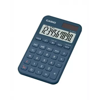 Calcolatrice tascabile Casio SL-310YC formato tasca base 10 cifre batteria/solare blu navy