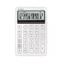 Calcolatrice da tavolo base CASIO MS-200DQ 12 cifre, batteria/solare, funzioni tasse e margine, bianco