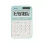 Calcolatrice da tavolo CASIO MS-20YC — base 12 cifre, batteria/solare, funzioni tasse e margine, verde chiaro