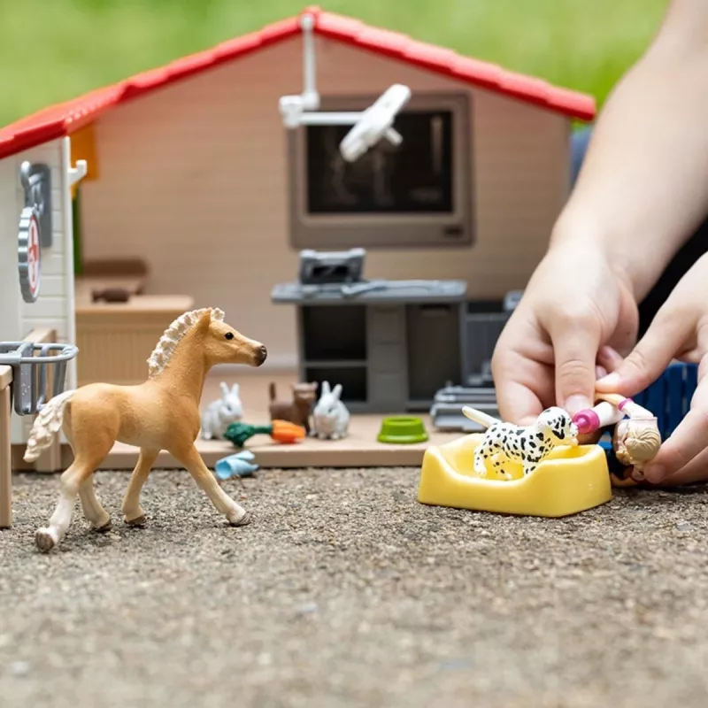 Ambulatorio veterinario con animali Schleich 42502