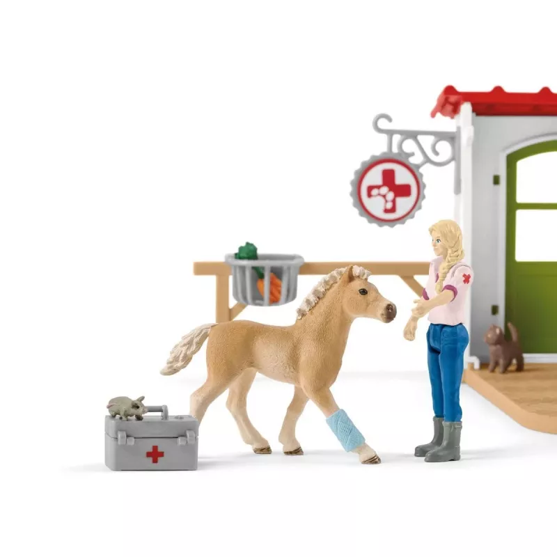 Ambulatorio veterinario con animali Schleich 42502