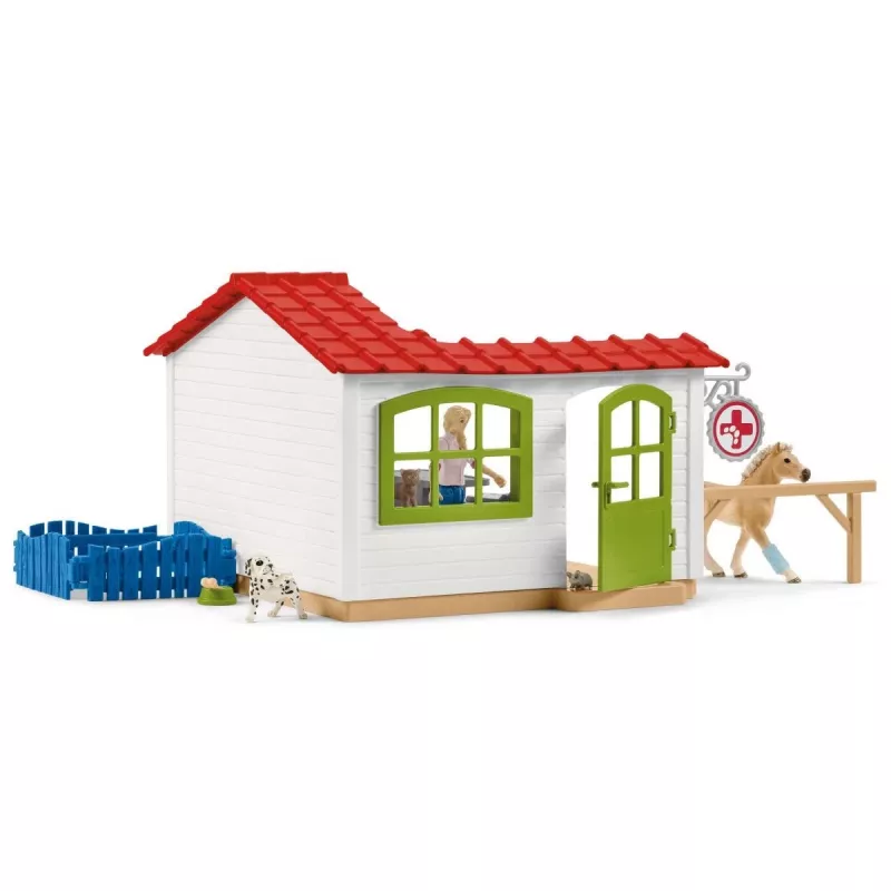 Ambulatorio veterinario con animali Schleich 42502