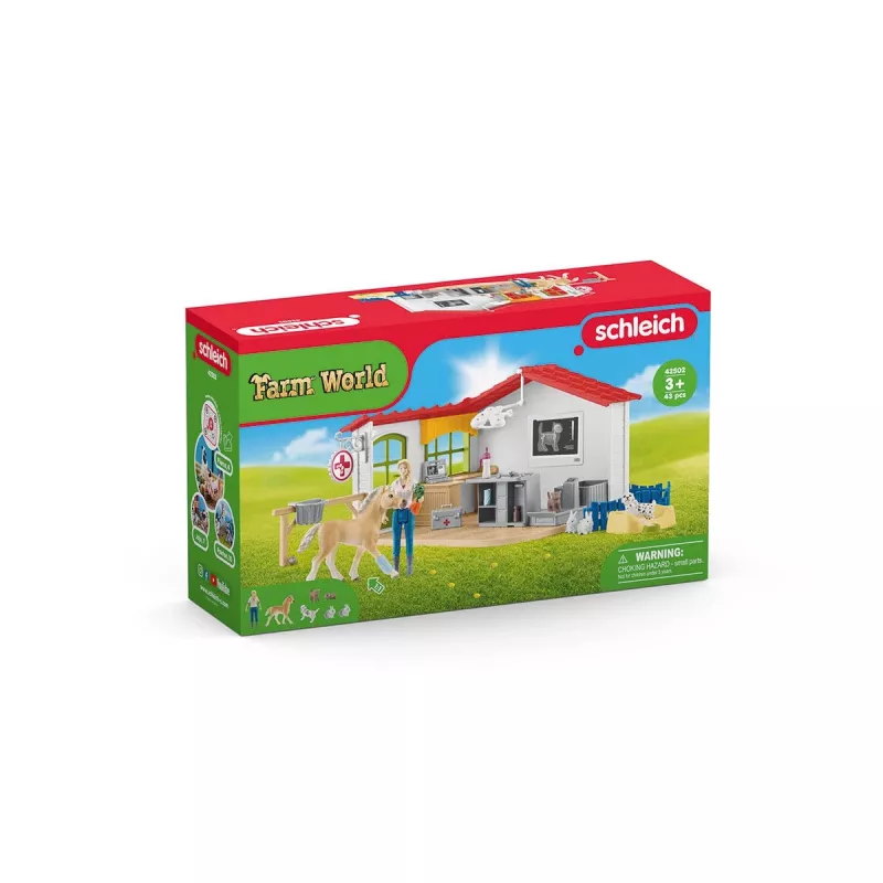 Ambulatorio veterinario con animali Schleich 42502