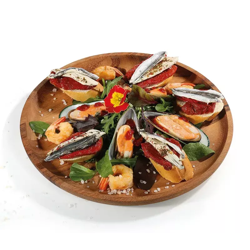 Piatto da portata Zassenhaus piatto snack legno rotondo 30 cm