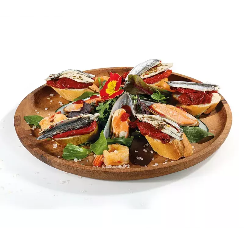 Piatto da portata Zassenhaus piatto snack legno rotondo 30 cm