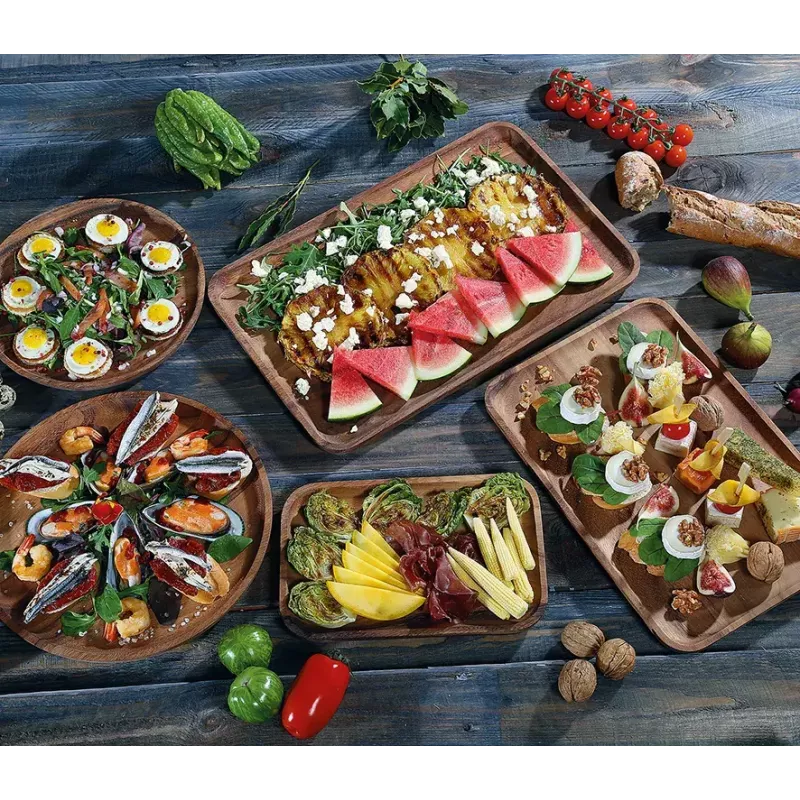 Piatto da portata Zassenhaus piatto snack legno rotondo 30 cm
