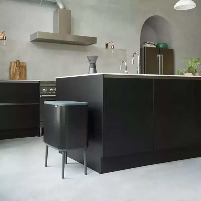 Cestino Brabantia 316203 34L rettangolare acciaio nero