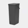 Brabantia Sort & Go 40L cestino per riciclo rettangolare grigio