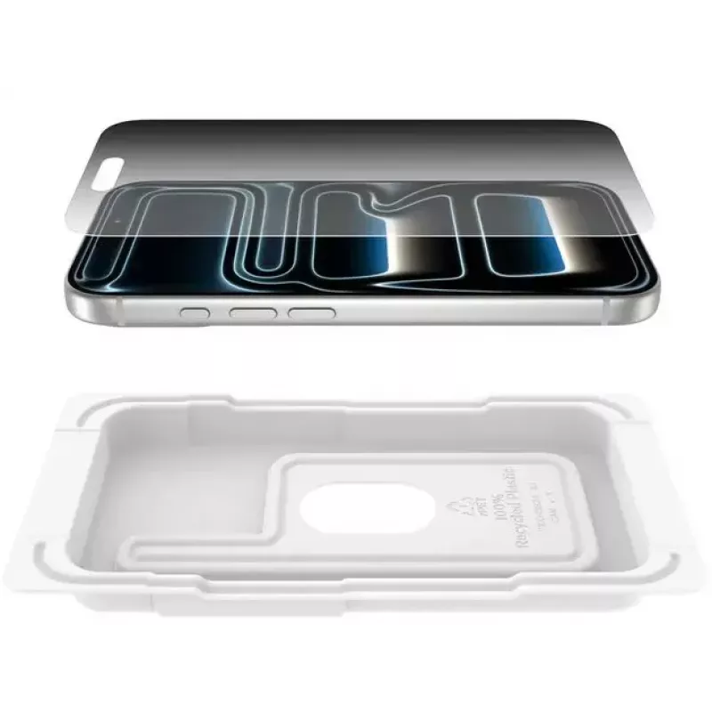 Protezione schermo Belkin ScreenForce InvisiGlass Privacy iPhone 17 Pro antibatterica resistente alle cadute