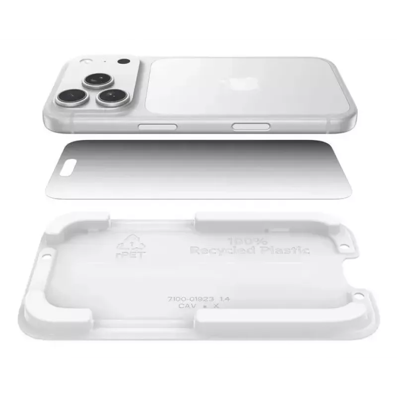 Protezione schermo Belkin ScreenForce InvisiGlass Privacy iPhone 17 Pro antibatterica resistente alle cadute