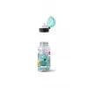 EMSA 518138 Kids Set Monster, borraccia da 0,4 l con porta pranzo, turchese