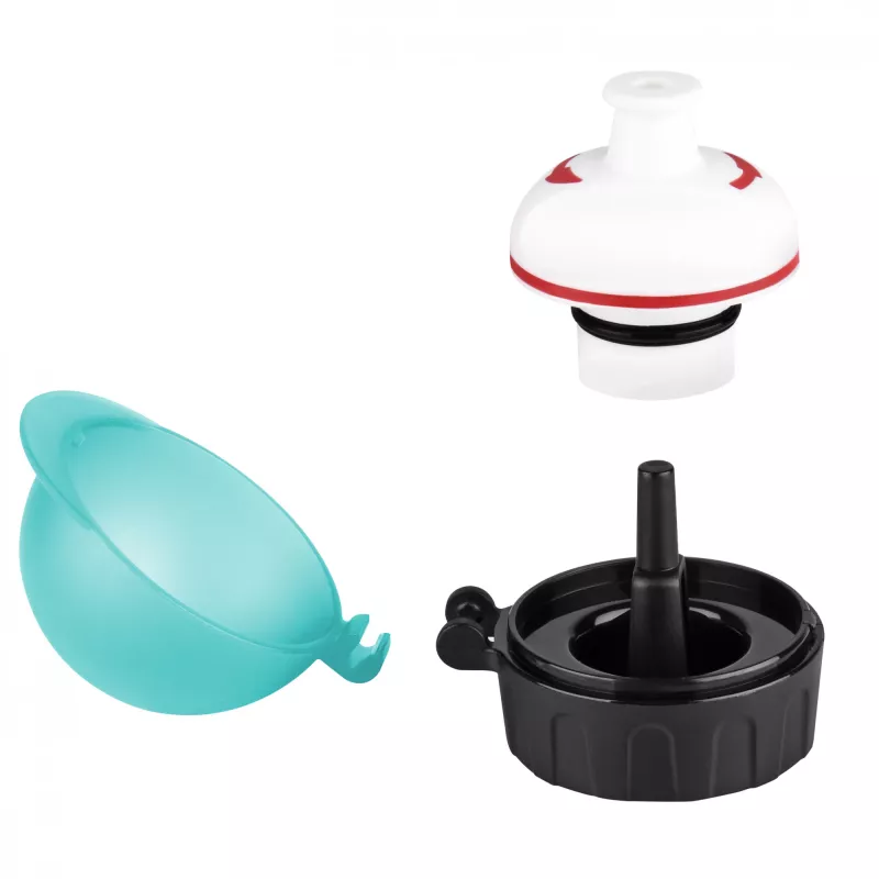 EMSA 518138 Kids Set Monster, borraccia da 0,4 l con porta pranzo, turchese