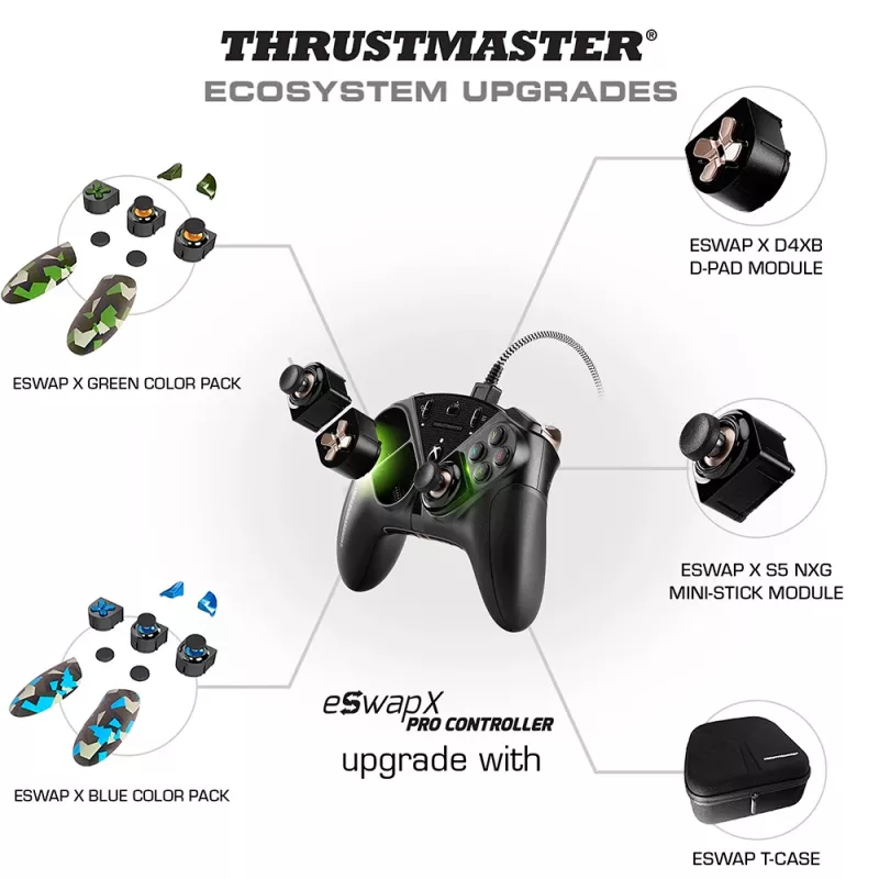 Thrustmaster eSwap Pro Controller Xbox One nero USB gamepad analogico / digitale Xbox One, Xbox Series S