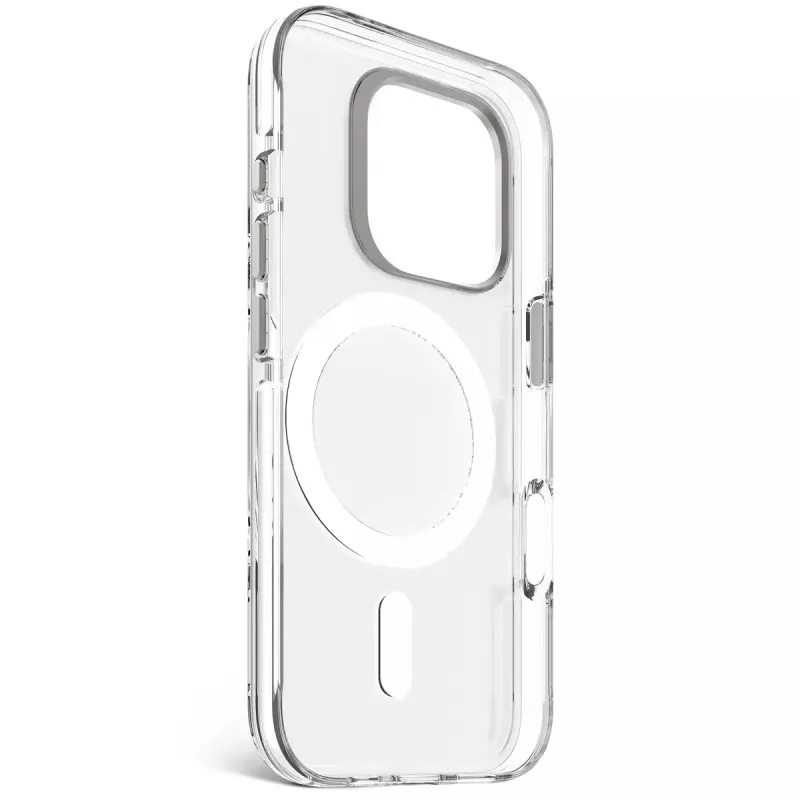 Custodia per cellulare Decoded Clear Case per iPhone 16 Pro, policarbonato, bianco trasparente, adatta per 6,3