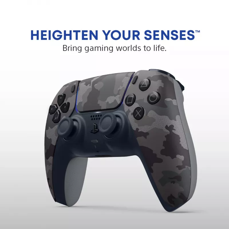 Gamepad Sony DualSense v3 Camouflage – Bluetooth/USB, PS5, batteria ricaricabile integrata, USB‑C, 160×106×66 mm