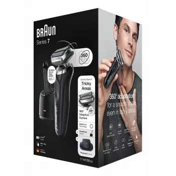 Braun Series 7 71-N7200cc rasoio a lamina trimmer nero