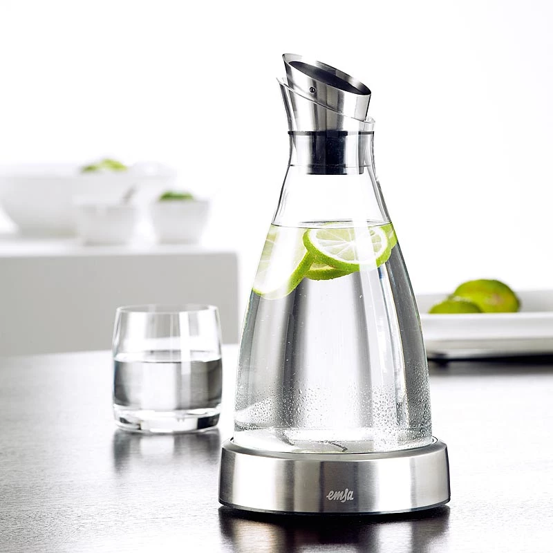 EMSA 505219 Caraffa/brocca/bottiglia 1 L acciaio inox, trasparente