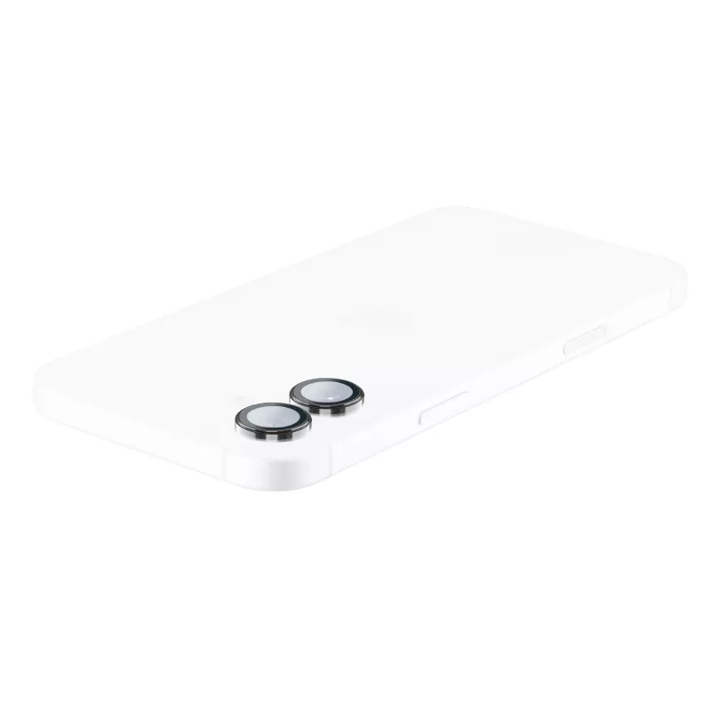 Cellularline anello lente fotocamera - iPhone 16/16 Plus vetro temperato per protezione fotocamera